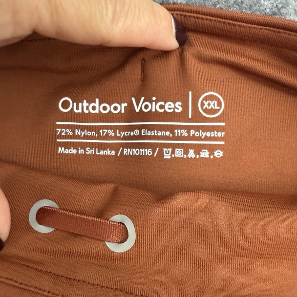 NWT Outdoor Voices Womens Move Free 6" short in Saddle XXL Athletic Workout - Picture 5 of 9